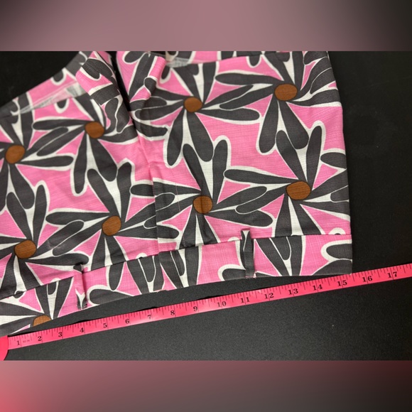 Milly of New York shorts womens size 2 pattern pink blue shorty shorts floral - Picture 11 of 13